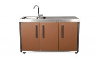 MO150_Kühlschrank_Becken_links_Lavabraun MO150_Kühlschrank_Becken_links_Lavabraun